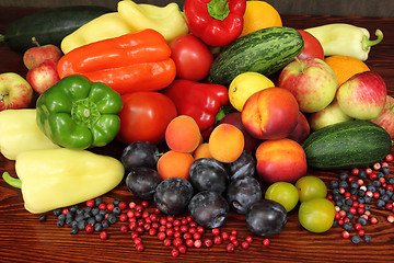 Image showing Fruits and vegetables