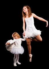 Image showing Two pretty ballerina's