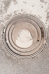 Image showing Old manhole