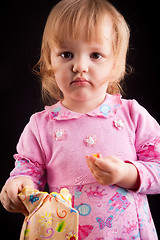 Image showing portrait of adorable young girl