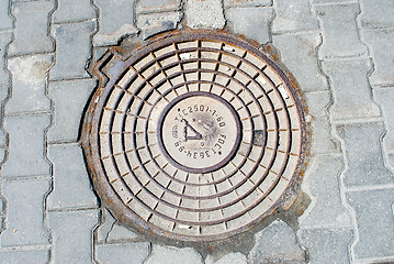 Image showing Old manhole