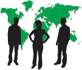 Image showing Business people silhouettes