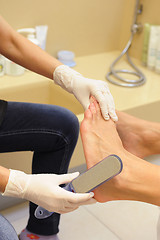 Image showing Professional pedicure