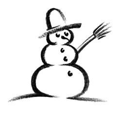 Image showing snowman icon