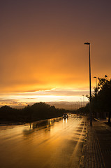 Image showing Wet street