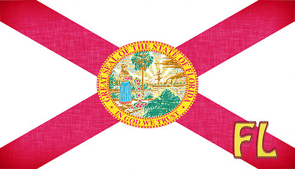 Image showing Linen flag of the US state of Florida