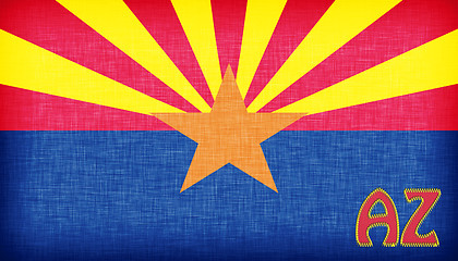 Image showing Linen flag of the US state of Arizona 