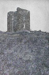 Image showing Drawing of a ruin of a castle