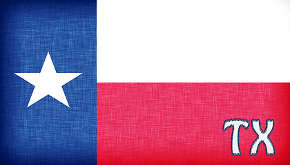 Image showing Linen flag of the US state of Texas