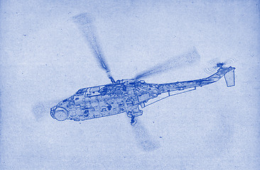 Image showing Helicopter drawing