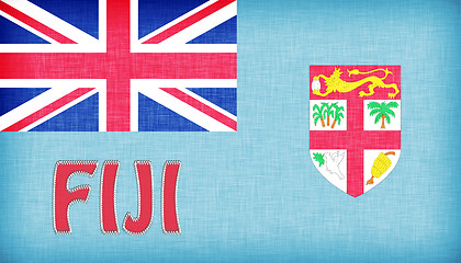 Image showing Linen flag of Fiji 