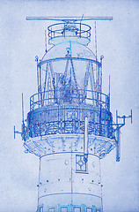 Image showing Drawing of a lighthouse