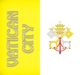 Image showing Linen flag of Vatican City