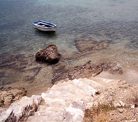 Image showing OLD ROW BOAT