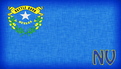 Image showing Linen flag of the US state of Nevada