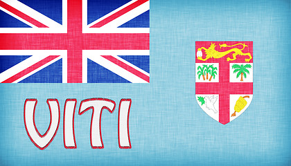 Image showing Linen flag of Fiji 