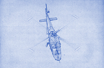 Image showing Helicopter drawing