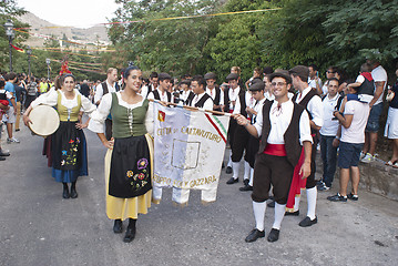 Image showing Folk group from sicily