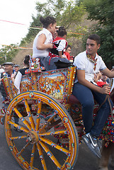 Image showing traditional sicilian horse-cart