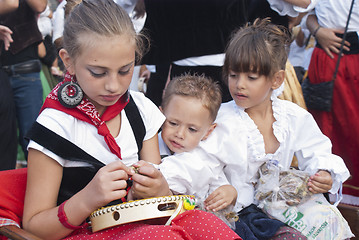 Image showing sicilian children in traditional dress
