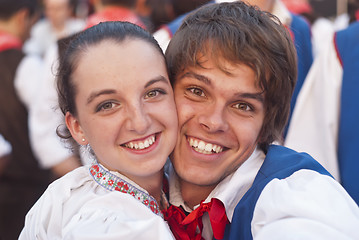 Image showing smiling poland folk couple