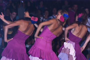 Image showing Beautiful women of Spain folk group. dancers