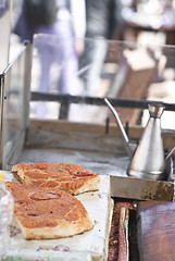 Image showing sfincione, traditional sicilian pizza 