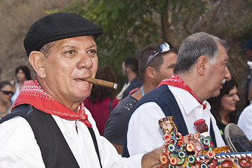 Image showing Sicilian men in traditional dress