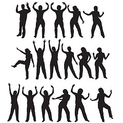 Image showing Dancing silhouettes