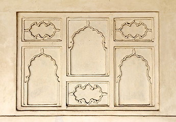 Image showing ornament on wall in India