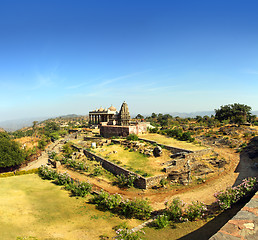 Image showing old hinduism temple in kumbhalgarh fort