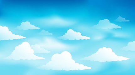 Image showing Cloudy sky theme image 1