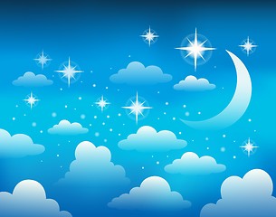 Image showing Night sky theme image 1