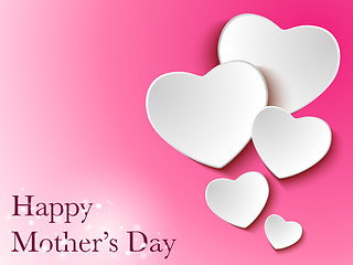 Image showing Happy Mother Day Heart Background