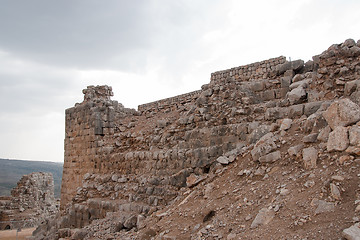 Image showing Nimrod castle and Israel landscape