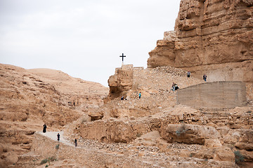 Image showing Saint George monastery in judean desert