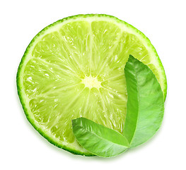 Image showing Slice of fresh lime