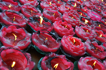 Image showing Buddhist lamps