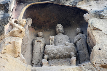 Image showing Ancient buddha statue