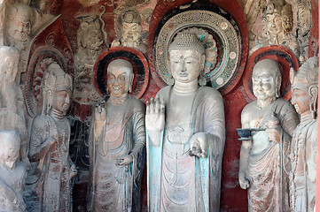 Image showing Ancient buddha statue