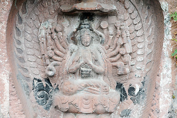 Image showing Ancient Buddha statue