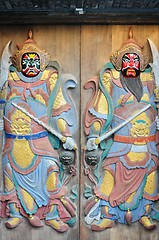 Image showing Ancient door-god