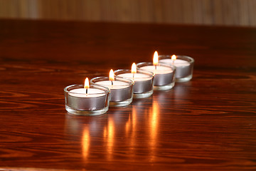 Image showing Burning candles