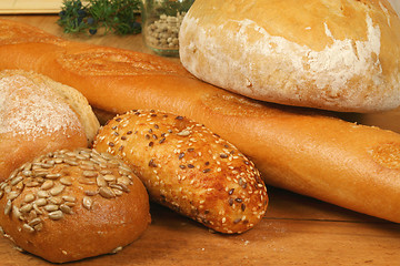 Image showing Fresh bread - different kinds