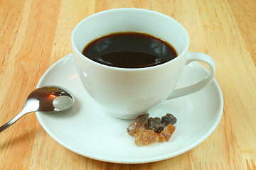 Image showing Black coffee in a cup