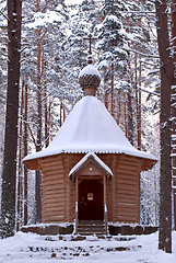 Image showing Wooden chapel.