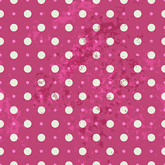 Image showing Seamless vintage pattern with spots