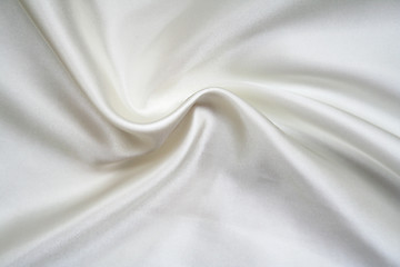 Image showing Smooth elegant white silk as background