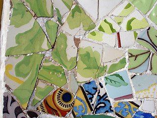 Image showing Mosaic tile pieces