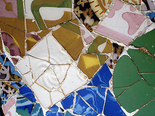 Image showing Mosaic tile pieces